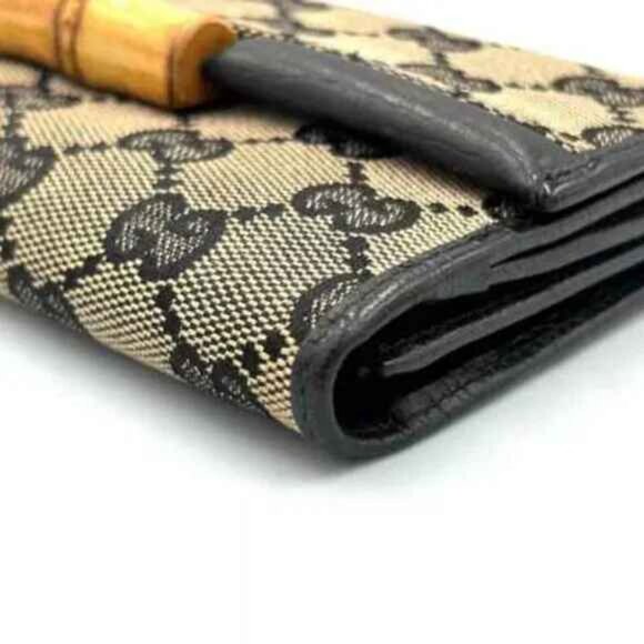 GUCCI (Rare)BAMBOO LONG WALLET [NO PEELING] PRE-LOVED! - Picture 6 of 14